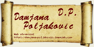 Damjana Poljaković vizit kartica